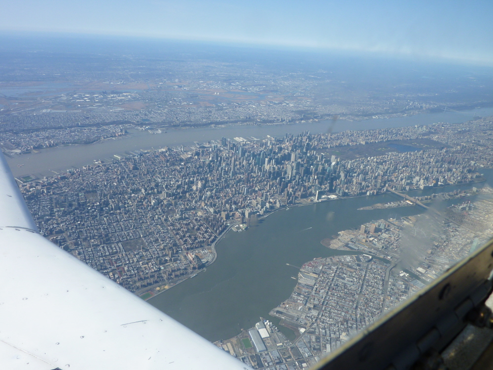 NYC looking from east at 6500 feet